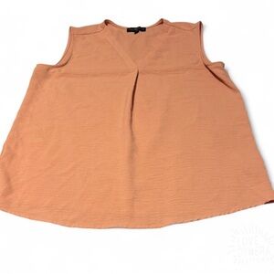 Fred David Apricot Sleeveless Blouse